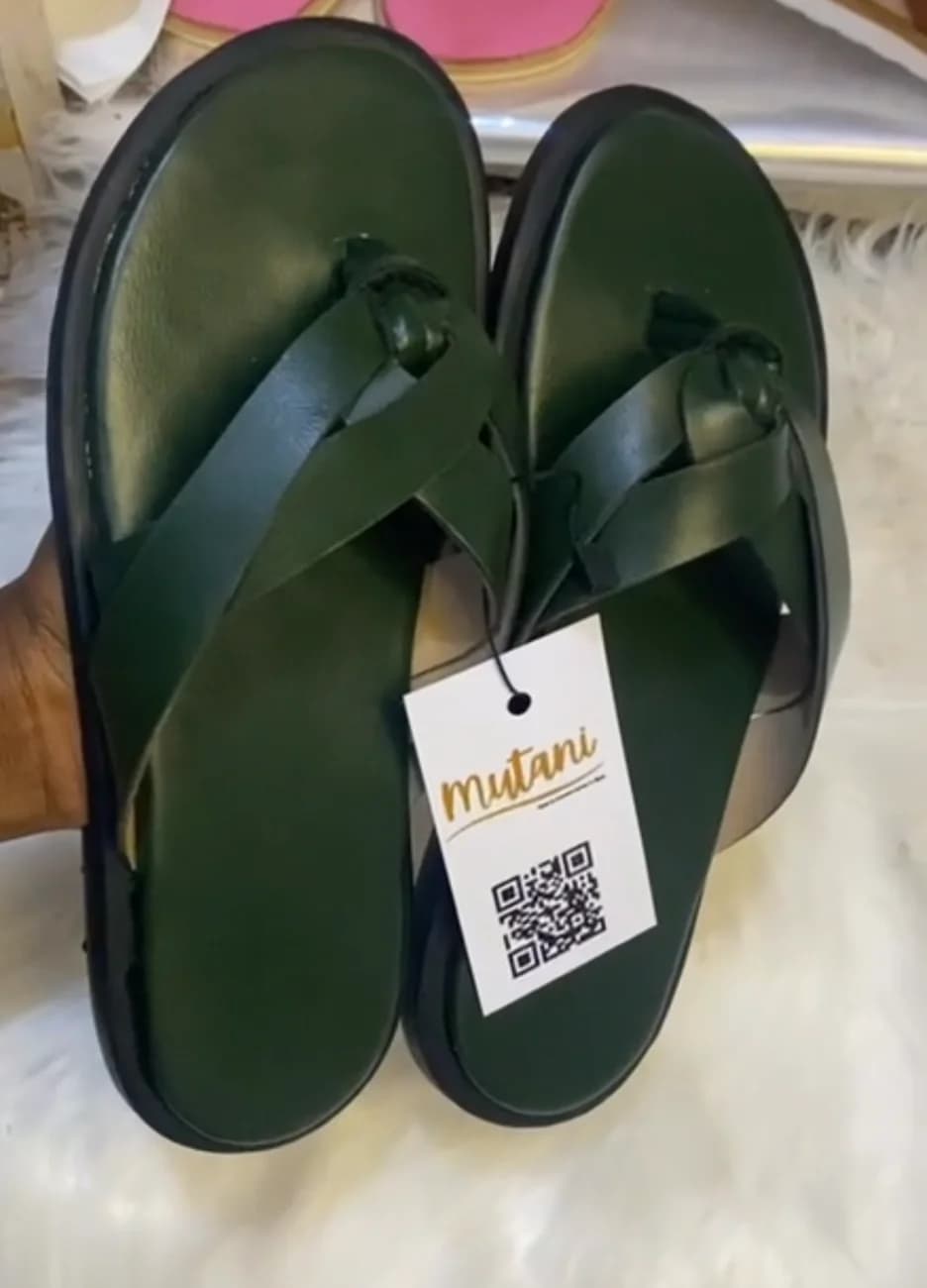 Female green flat