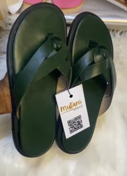 Female green flat